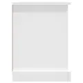 Meuble TV blanc 99,5x35,5x48 cm bois d'ingénierie