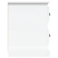 Meuble TV blanc 102x35,5x47,5 cm bois d'ingénierie