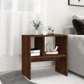 Table d'appoint Chêne marron 50x30x50 cm Bois d'ingénierie