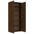 Armoire à chaussures Chêne marron 80x35,5x180cm Bois ingénierie