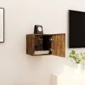 Meuble TV mural Chêne fumé 30,5x30x30 cm