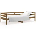 Lit de jour Marron miel 90x190 cm Bois de pin massif