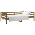 Lit de jour Marron miel 90x190 cm Bois de pin massif