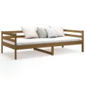 Lit de jour Marron miel 90x190 cm Bois de pin massif