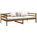 Lit de jour Marron miel 90x190 cm Bois de pin massif