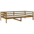 Lit de jour Marron miel 90x190 cm Bois de pin massif