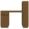 Bureau Marron miel 110x53x117 cm Bois massif de pin