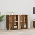 Buffet Marron miel 120x35x80 cm Bois massif de pin