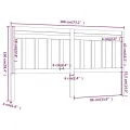 Tête de lit Marron miel 186x4x100 cm Bois massif de pin