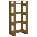 Bibliothèque/Cloison Marron miel 60x35x125 cm Bois massif