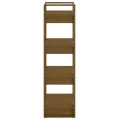 Bibliothèque/Cloison Marron miel 60x35x125 cm Bois massif