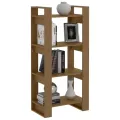 Bibliothèque/Cloison Marron miel 60x35x125 cm Bois massif