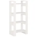 Bibliothèque/Séparateur de pièce Blanc 60x35x125 cm Bois massif