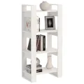Bibliothèque/Séparateur de pièce Blanc 60x35x125 cm Bois massif