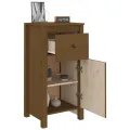Buffet Marron miel 40x35x80 cm Bois massif de pin
