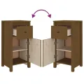 Buffet Marron miel 40x35x80 cm Bois massif de pin