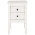 Tables de chevet 2 pcs Blanc 40x35x61,5 cm Bois de pin massif