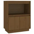Buffet Marron miel 60x34x75 cm Bois massif de pin