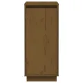Buffets 2 pcs Marron miel 31,5x34x75 cm Bois massif de pin