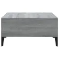 Table basse Sonoma gris 60x60x30 cm Aggloméré