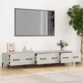 Meuble TV Gris béton 150x34,5x30 cm Bois d'ingénierie