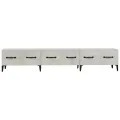 Meuble TV Gris béton 150x34,5x30 cm Bois d'ingénierie