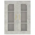 Armoire murale suspendue Gris béton 69,5x34x90 cm
