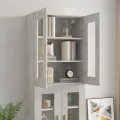 Armoire murale suspendue Gris béton 69,5x34x90 cm