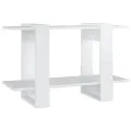 Bibliothèque/Séparateur de pièce Blanc brillant 80x30x51 cm