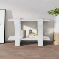 Bibliothèque/Séparateur de pièce Blanc brillant 80x30x51 cm