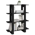 Bibliothèque/Séparateur de pièce Noir 100x30x123,5 cm