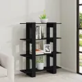 Bibliothèque/Séparateur de pièce Noir 100x30x123,5 cm