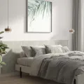 Tête de lit murale Gris béton 240x1,5x80 cm Bois d'ingénierie