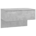 Table de chevet murale Gris béton