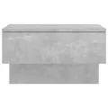 Table de chevet murale Gris béton