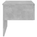 Table de chevet murale Gris béton