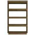 Bibliothèque/Séparateur de pièce Marron miel 80x35x135 cm Pin
