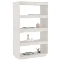 Bibliothèque/Séparateur de pièce Blanc 80x35x135 cm Pin massif