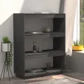 Bibliothèque/Séparateur de pièce Gris 80x35x103 cm Pin massif
