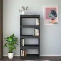 Bibliothèque/Séparateur de pièce Gris 60x35x135 cm Pin massif