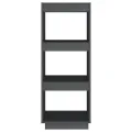 Bibliothèque/Séparateur de pièce Gris 40x35x103 cm Pin massif