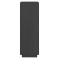 Bibliothèque/Séparateur de pièce Gris 40x35x103 cm Pin massif