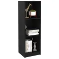Bibliothèque/Séparateur de pièce Noir 36x33x110 cm Pin massif
