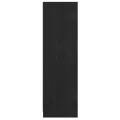 Bibliothèque/Séparateur de pièce Noir 36x33x110 cm Pin massif