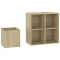 Armoire à chaussures Chêne Sonoma 105x35,5x70 cm Aggloméré