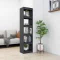 Bibliothèque/Séparateur de pièce Gris 40x30x167,5 cm Pin massif