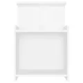Tables de chevet 2 pcs Blanc 40x35x60 cm Aggloméré