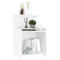 Tables de chevet 2 pcs Blanc 40x35x60 cm Aggloméré