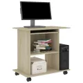 Bureau d'ordinateur Chêne sonoma 80x50x75 cm Aggloméré