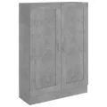 Bibliothèque Gris béton 82,5x30,5x115 cm Aggloméré